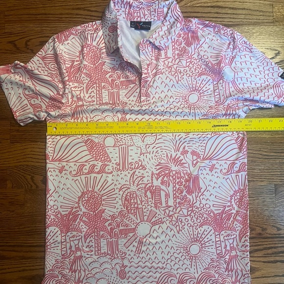 YATTA GOLF Shaka Life Hawaiian Polo Shirt - Small - Picture 4 of 7